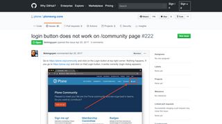 
                            5. login button does not work on /community page · Issue #222 · plone ...