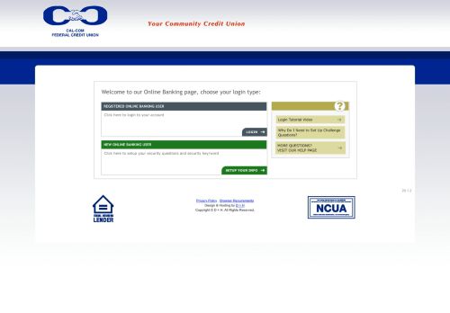 
                            4. Login - Cal-Com Federal Credit Union Online Banking