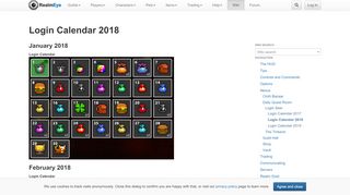 
                            2. Login Calendar 2018 - the RotMG Wiki | RealmEye.com