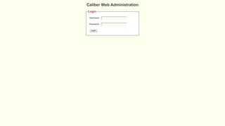 
                            9. Login: Caliber Web Administration