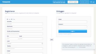 
                            2. Login - Campanda.ch