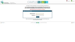 
                            11. Login - campusboard - Hochschule Kaiserslautern