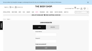 
                            1. Login | Canada Site - The Body Shop