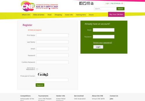 
                            9. Login - Canadian National Exhibition