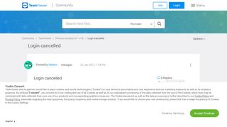 
                            2. Login cancelled - TeamViewer Community - 2989