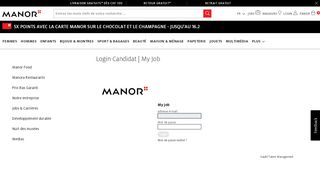 
                            2. Login Candidat | My Job | Manor