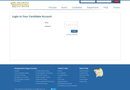
                            11. Login | Candidate Portal | National Testing Network
