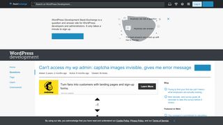 
                            9. login - Can't access my wp admin: captcha images invisible, gives ...