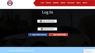 
                            11. Login : Canterbury Taxis