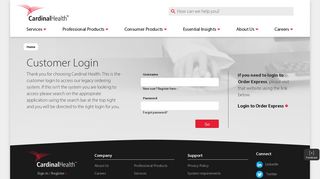 
                            2. Login - Cardinal Health