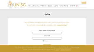 
                            2. Login - Career Office Unisg