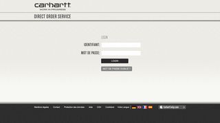 
                            1. Login | Carhartt b2b WebSite