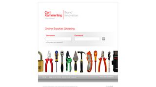 
                            8. Login : Carl Kammerling International