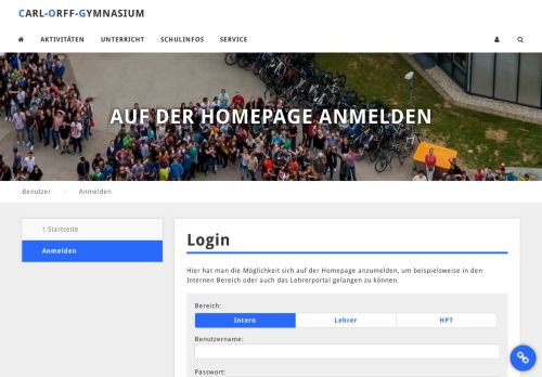 
                            6. Login || Carl-Orff-Gymnasium