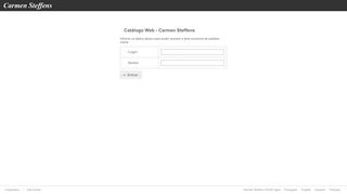 
                            3. Login - Carmen Steffens Catálogo Web