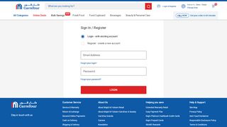 
                            9. Login - Carrefour UAE