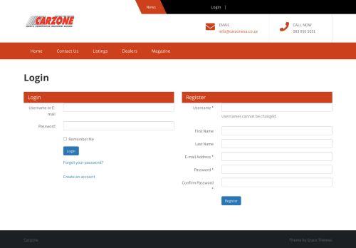 
                            5. Login | Carzone