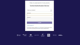 
                            9. Login - CAS – Central Authentication Service - The Claremont Colleges
