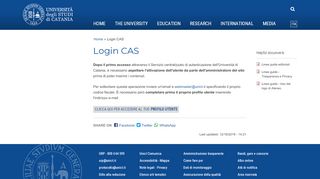 
                            8. Login CAS | University of Catania - Unict