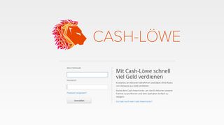 
                            1. Login - Cash-Löwe.de | Schnelles Geld verdienen mit Gewinnspielen ...