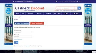 
                            1. Login - CashbackDiscount.co.uk