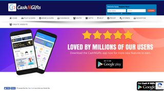 
                            1. Login - CashNGifts | Free Mobile Recharge, Gift Voucher, Shopping ...