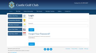 
                            10. Login - Castle Golf Club