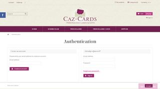 
                            6. Login - Caz Cards