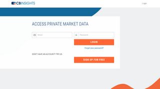 
                            1. Login - CB Insights