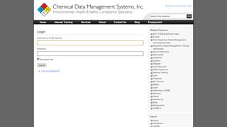 
                            13. Login - CDMS | Environmental and Safety Compliance Consulting