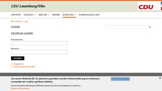 
                            6. Login | CDU Lauenburg/Elbe