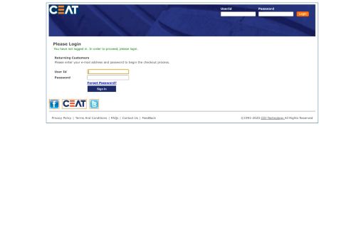 
                            1. Login - Ceat