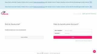 
                            2. Login - CeDe.de