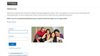 
                            3. Login - Centennial College - E Centennial