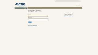 
                            1. Login Center - AMX Trade Site