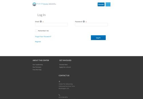 
                            12. Login | Center for Advancing Holocaust Survivor Care