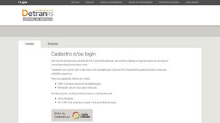 
                            10. Login - Central de Serviços DETRAN RS