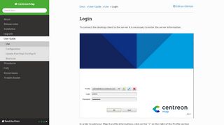 
                            8. Login — Centreon Map 4.x documentation