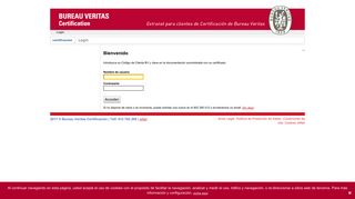 
                            2. Login - certificacion - Bureau Veritas