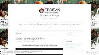 
                            4. login cf88 | Sabung Ayam Online