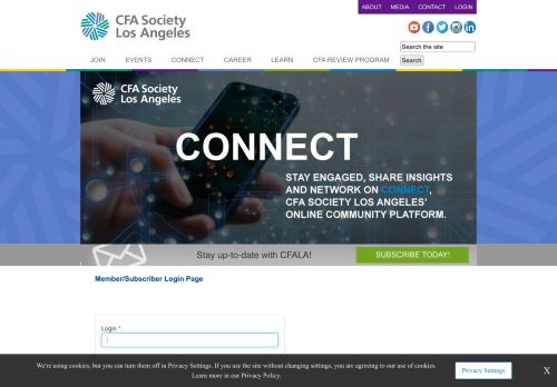 
                            10. Login - CFA Society Los Angeles