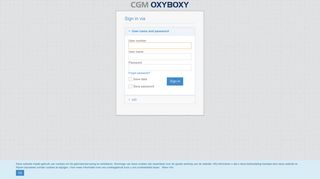 
                            3. Login - CGM OxyBoxy