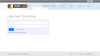 
                            4. Login | Champcash Android App - Earn points by installing ...