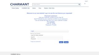 
                            5. Login - Charmant USA