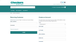 
                            4. Login | Checkers Click and Collect Site