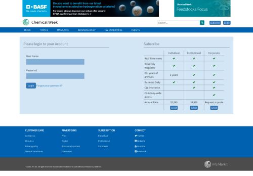 
                            13. Login - Chemical Week