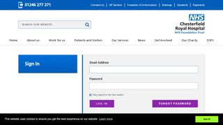 
                            6. Login :: Chesterfield Royal Hospital