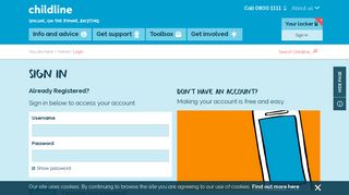 
                            6. Login | Childline