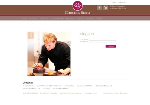 
                            3. login - Chocola Belga