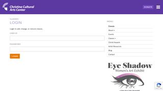 
                            6. Login - Christina Cultural Arts Center